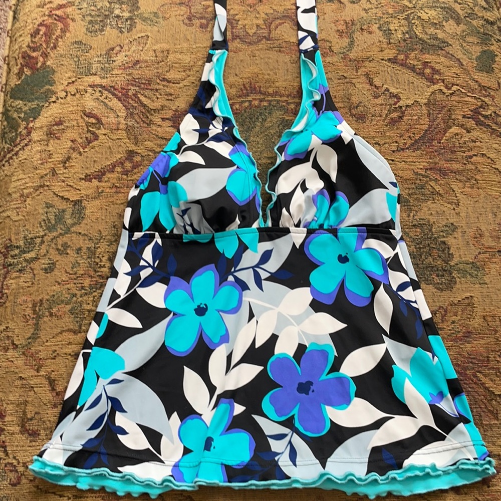 Caribbean Joe Tankini Top Size Small
